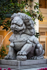 chinese lion statue