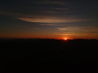 sunset in mountains Nova  Friburgo, Rio de Janeiro, Brasil 