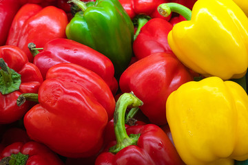 sweet pepper on the street market