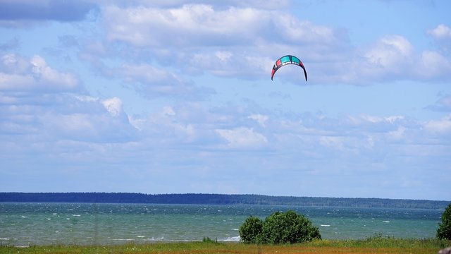 parasailing on the beach