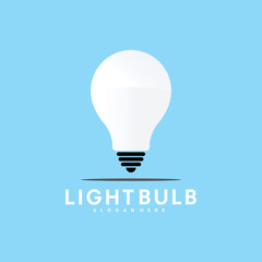 Light bulb logo idea symbol design - vector