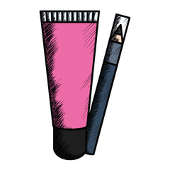 eyebrow pencil with bottle make up