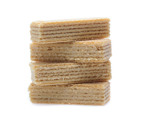 Wafers stick isolated on white background