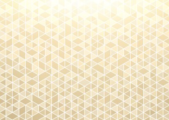 Beige mosaic triangular background. Creative abstract mosaic pattern.