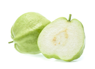 Fresh guava isolated on a white background