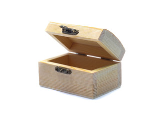 wood box isolated on white background