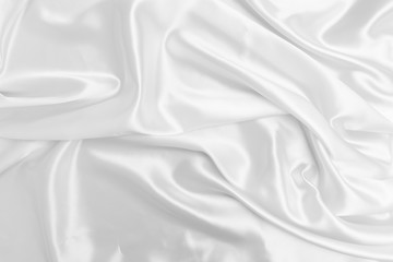 White satin fabric texture background