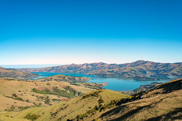 Akaroa Country View,South Island New Zealand 