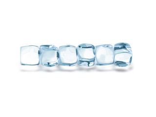 Ice cubes isolated