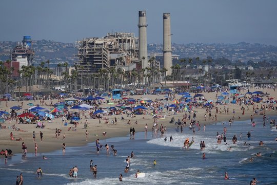 View Of Huntington Beach, California.