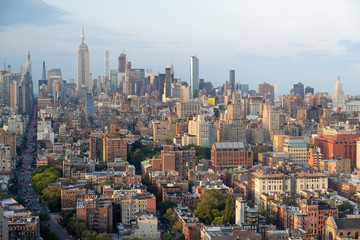 Fototapeta na wymiar New York City Manhattan midtown buildings skyline