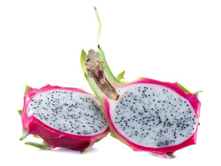 Dragon fruit isolated on white background