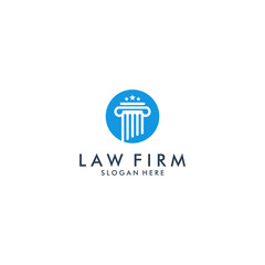 law firm logo icon design - vector
