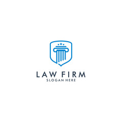 law firm logo icon design - vector