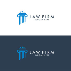 law firm logo icon design - vector