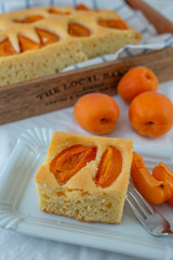delicious home made vanilla apricot summer cake
