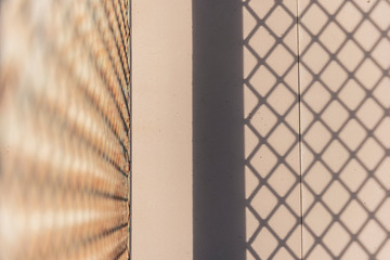 Sunlight and Shadow steel grating background