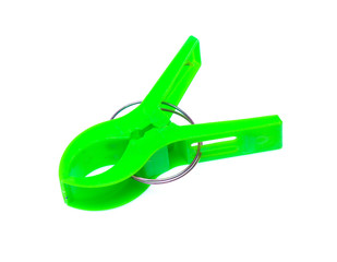 clothespins isolated on white