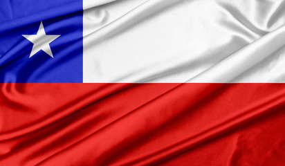 Fototapeta na wymiar Chile flag