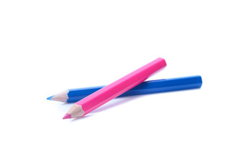 Color pencils isolated on white