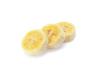 Banana isolated on the white background
