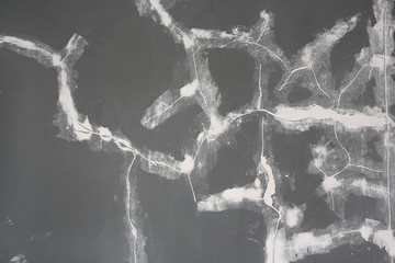 Abstract patch on Crack cement wall background.