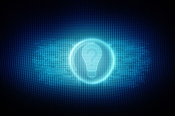 bulb future technology, innovation background, creative idea concept 