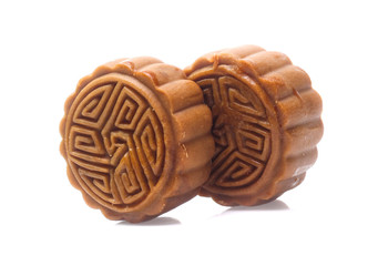 moon cake on white background