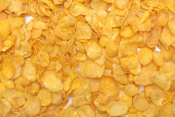 Cornflakes isolated on white background