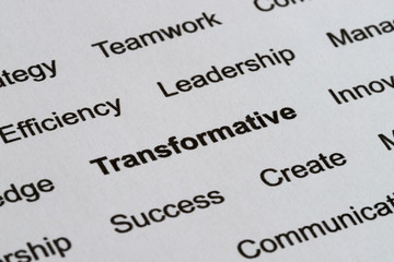 Technology Business Buzzwords on Printed Paper