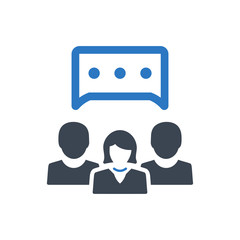 Group chatting icon