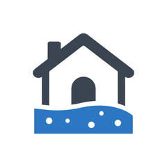 Flood insurance icon