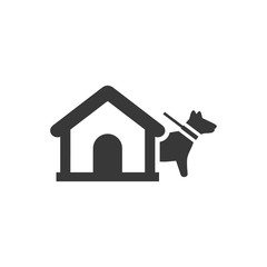 Home dog security icon