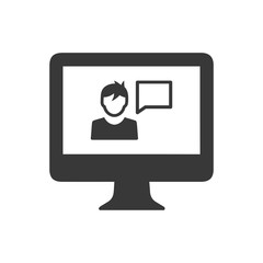 Online consulting icon