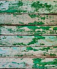 Fototapeta na wymiar Texture of vintage blue and turquoise painted wooden background