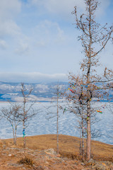 Fototapeta na wymiar Holy place of the Baikal lake