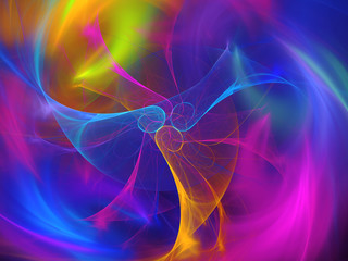 purple abstract fractal background 3d rendering illustration