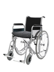 Fototapeta na wymiar Modern empty wheelchair isolated on white