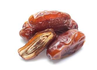 Dates isolated on white background