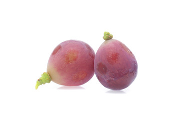 red grape  isolated on white