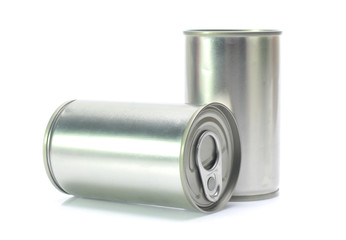 aluminum can isolated on white background