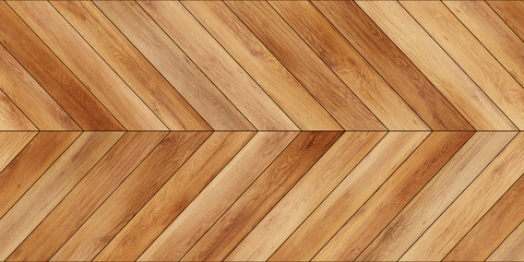 Seamless wood parquet texture horizontal chevron light brown