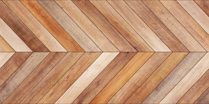 Seamless wood parquet texture horizontal chevron light brown