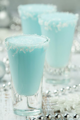 Three shots with Frost Jack cocktail	