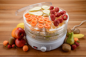 Food dehydrator and fruits