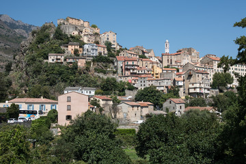 Fototapeta na wymiar Corse Corte citadelle