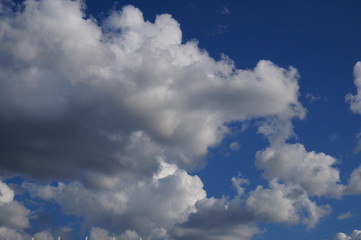 blue sky with white clouds