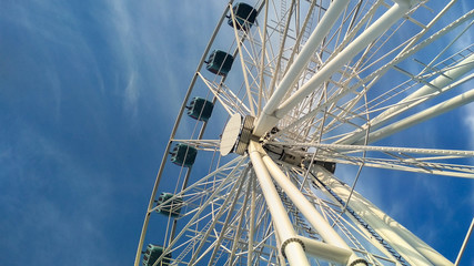 Ferris wheel on roof in Tallinn, Estonia