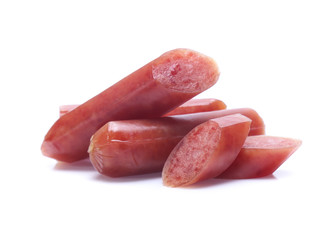 Sausage isolated on white background