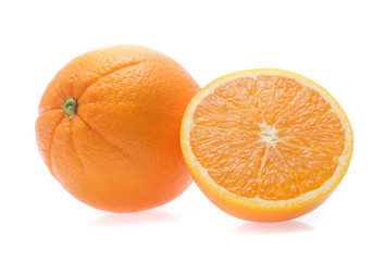 Orange fruit  isolated on white background